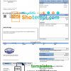 editable template, USA Clean Water utility bill template in Word and PDF format