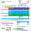 editable template, USA EID utility bill template in Word and PDF format