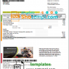 editable template, UAE Etisalat utility bill template in Word and PDF format