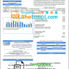 editable template, USA Fallbrook Public utility bill template in Word and PDF format