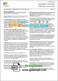 editable template, USA RG&E utility bill template in Word and PDF format (5 pages) - Image 3