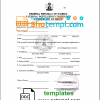 editable template, Nigeria birth certificate template in Word and PDF format