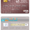 editable template, Uzbekistan Ziraat Bank visa debit card template in PSD format