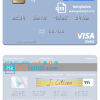 editable template, Vanuatu Alpen Baruch Bank Limited visa debit card template in PSD format