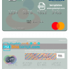 editable template, Venezuela Banesco Banco Universal mastercard template in PSD format