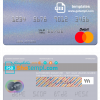 editable template, Vietnam BIDV mastercard credit card template in PSD format