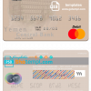 editable template, Yemen Central Bank of Yemen mastercard card template in PSD format