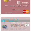 editable template, Zambia Cavmont Bank mastercard credit card template in PSD format