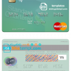 editable template, Zimbabwe Standard Chartered mastercard credit card template in PSD format