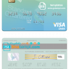 editable template, Zimbabwe Standard Chartered visa debit credit card template in PSD format