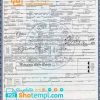 editable template, USA Arizona state death certificate template in PSD format