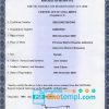 editable template, Botswana birth certificate template in PSD format, fully editable