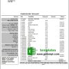 editable template, United Kingdom The Co-operative bank statement in Excel and PDF format