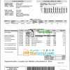editable template, Ghana Electricity Company of Ghana utility bill template in Word and PDF format