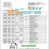 editable template, Luxembourg Sogexia Bank statement template in Word and PDF format