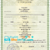 editable template, Russia birth certificate (Свидетельство о рождении) template in PSD format, fully editable, version 2