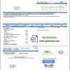 editable template, USA Florida City of West Palm Beach utility bill template in Word and PDF format