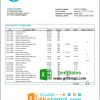 editable template, United Kingdom WestStein Bank statement template in Excel and PDF format