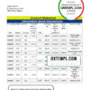 editable template, Albania Credins bank statement template in Excel and PDF format