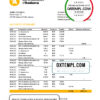 editable template, Andorra BancSabadell d'Andorra bank statement template in Excel and PDF format
