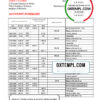 editable template, Antigua and Barbuda Scotiabank bank statement template in Excel and PDF format