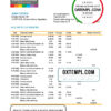 editable template, Argentina Banco Credicoop bank statement template in Excel and PDF format