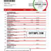 editable template, Australia Bendigo and Adelaide Bank bank statement template in Excel and PDF format