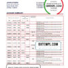 editable template, Australia Westpac bank statement template in Excel and PDF format