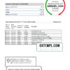 editable template, Austria Allianz Investment bank statement template in Excel and PDF format