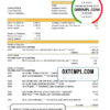 editable template, Bahamas FirstCaribbean International Bank statement template in Excel and PDF format