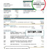 editable template, Bahrain Ahli United bank statement template in Excel and PDF format