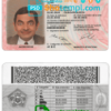 Burkina Faso driver license PSD template in PSD format