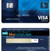 editable template, Costa Rica The Bank of Costa Rica bank visa business credit card template in PSD format