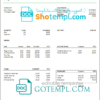 editable template, # green culture pay stub template in Word and PDF format