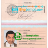 editable template, Luhansk (Луганск) People's Republic passport template in PSD format