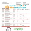 editable template, Trinidad and Tobago First Citizens Bank statement template in Word and PDF format