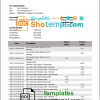 editable template, Turkmenistan HalkBank bank statement template, Word and PDF format (.doc and .pdf)