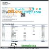 editable template, Turkmenistan Rysgal bank statement template, Word and PDF format (.doc and .pdf)