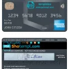 editable template, USA U.S. bank FlexPerks Reserve Amex card template in PSD format, fully editable