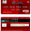 editable template, USA Bank of America bank visa classic card fully editable template in PSD format