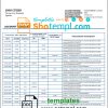 editable template, Uganda Centenary bank statement template in Word and PDF format