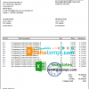 editable template, Germany Hardcore Merchandise invoice template in Excel and PDF format