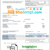 editable template, USA Pennsylvania Wellsboro Electric utility bill template in Word and PDF format