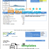 editable template, USA Indiana SCI REMC utility bill template in Word and PDF format