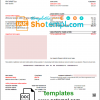 editable template, USA Texas  Minol utility bill template in Word and PDF format