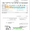 editable template, USA Minnesota Minneapolis City of Lakes utility bill template in Word and PDF format