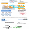 editable template, USA Oklahoma LREC Lake Region utility bill template in Word and PDF format