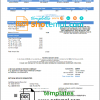 editable template, USA California Lincoln Avenue Water Company utility bill template in Word and PDF format