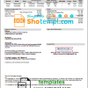 editable template, USA Missouri Independence Utilities utility bill template in Word and PDF format, version 2