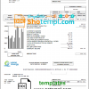 editable template, Canada Yukon Energy utility bill template in Word and PDF format